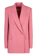 Load image into Gallery viewer, Lamella double-breasted wool blazer
