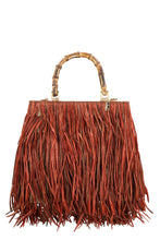 Load image into Gallery viewer, Lampione raffia tote bag
