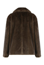 Load image into Gallery viewer, Double-breasted jacket in eco-fur
