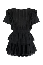 Load image into Gallery viewer, Natasha frilled cotton mini-dress
