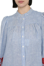 Load image into Gallery viewer, Legno embroidered linen blouse
