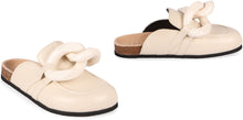 Load image into Gallery viewer, Chain leather mules
