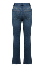 Load image into Gallery viewer, Le High Straight Raw Fray jeans
