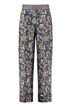Load image into Gallery viewer, Lotus printed silk pants
