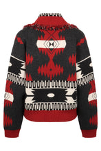 Load image into Gallery viewer, Bandana jacquard knit cardigan
