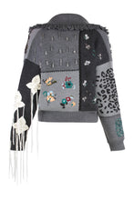 Load image into Gallery viewer, Cardigan-Bomber Midnight In Manhattan
