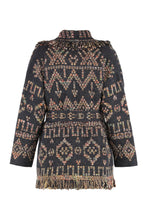 Load image into Gallery viewer, Grunge Beat Jacquard knit cardigan
