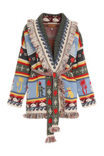 Load image into Gallery viewer, Winter Friends jacquard cardigan
