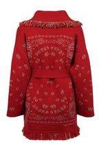 Load image into Gallery viewer, Bandana Jacquard knit cardigan
