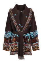 Load image into Gallery viewer, The Tale Of A Hawaiian Jacquard knit cardigan
