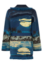 Load image into Gallery viewer, Cardigan Lost In The Blue with Fringe
