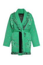 Load image into Gallery viewer, Bandana jacquard cardigan
