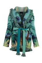 Load image into Gallery viewer, Cardigan Natural Sanctuary jacquard
