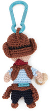 Load image into Gallery viewer, Crochet Cowboy keychain
