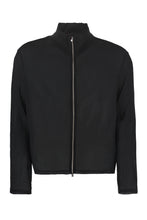 Load image into Gallery viewer, Shrunken cotton-blend full-zip sweatshirt
