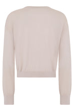 Load image into Gallery viewer, Blossom beige sweater with diamonds
