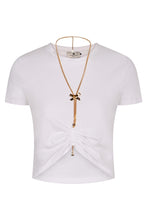 Load image into Gallery viewer, Logo detail cropped t-shirt

