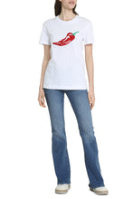 Load image into Gallery viewer, Mach embroidered cotton T-shirt
