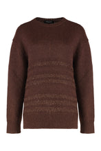 Load image into Gallery viewer, Sweater with round neck in mixed wool
