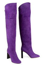 Load image into Gallery viewer, Marylin suede knee high boots
