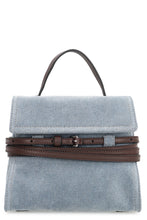 Load image into Gallery viewer, Moschino Tie Me Small Denim handbag
