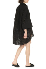 Load image into Gallery viewer, Broderie anglaise details cotton shirtdress

