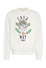 Load image into Gallery viewer, Embroidered logo crew-neck sweatshirt
