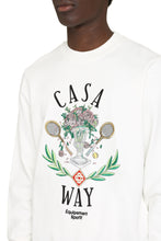 Load image into Gallery viewer, Embroidered logo crew-neck sweatshirt
