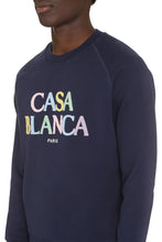 Load image into Gallery viewer, Embroidered logo crew-neck sweatshirt
