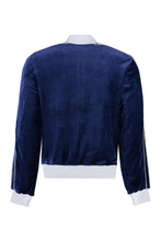 Load image into Gallery viewer, Laurel velvet full zip sweatshirt
