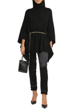 Load image into Gallery viewer, Wool turtleneck poncho
