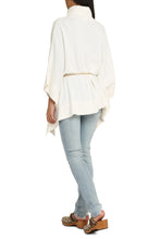 Load image into Gallery viewer, Wool turtleneck poncho
