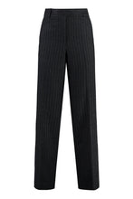 Load image into Gallery viewer, Pinstriped wool trousers
