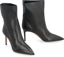 Load image into Gallery viewer, Matignon leather pointy-toe ankle boots
