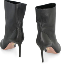 Load image into Gallery viewer, Matignon leather pointy-toe ankle boots
