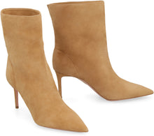 Load image into Gallery viewer, Matignon suede pointy-toe ankle boots
