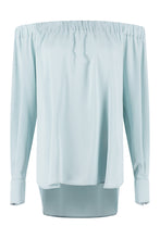 Load image into Gallery viewer, Michela silk off-the-shoulder blouse
