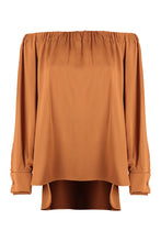 Load image into Gallery viewer, Michela silk off-the-shoulder blouse
