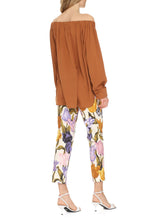 Load image into Gallery viewer, Michela silk off-the-shoulder blouse
