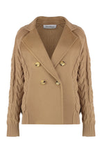 Load image into Gallery viewer, Micio double-breasted wool jacket
