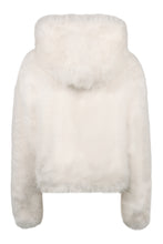 Load image into Gallery viewer, Jacket made of eco-fur with hood
