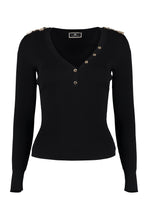 Load image into Gallery viewer, V-neck ribbed sweater
