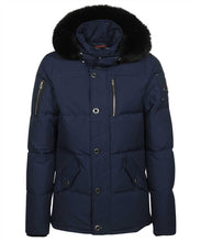 Load image into Gallery viewer, 3Q padded parka with fur-trim hood
