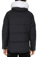 Load image into Gallery viewer, 3Q padded parka with fur-trim hood
