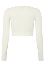 Load image into Gallery viewer, Elegant cropped cardigan with button closure
