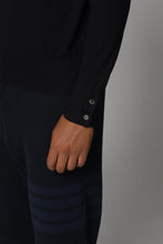 Load image into Gallery viewer, Striped sleeve wool pullover

