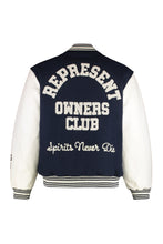Load image into Gallery viewer, Wool and faux leather bomber jacket
