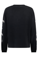 Load image into Gallery viewer, Black cotton sweatshirt
