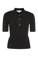 Load image into Gallery viewer, Ribbed knit polo shirt
