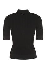 Load image into Gallery viewer, Ribbed knit polo shirt
